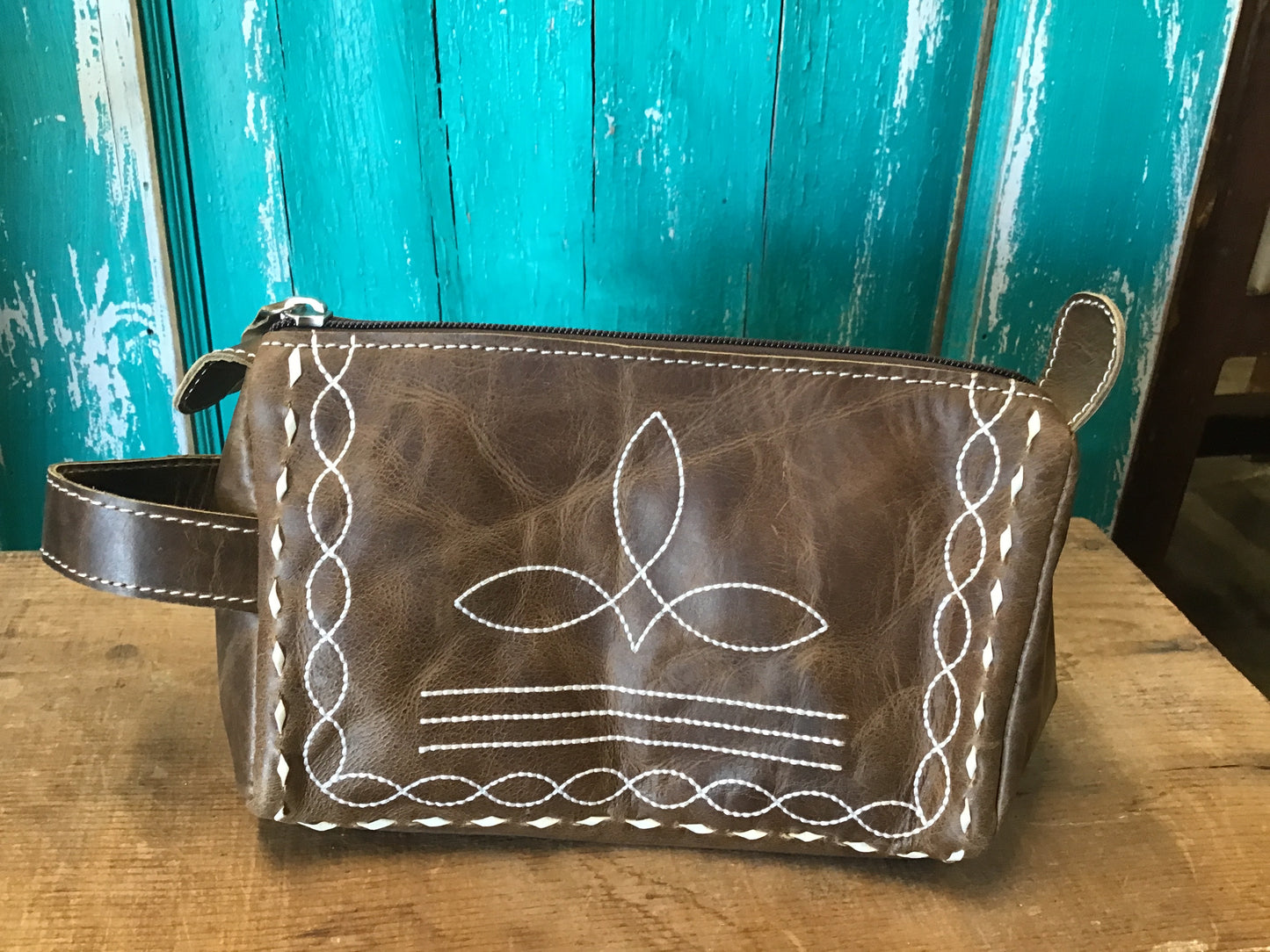 Womens Leather Toiletry Bag