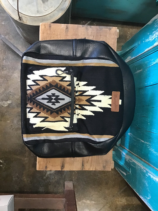 Wrangler Aztec Leather Backpack