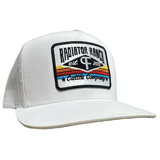 white serape PF patch meshback cap