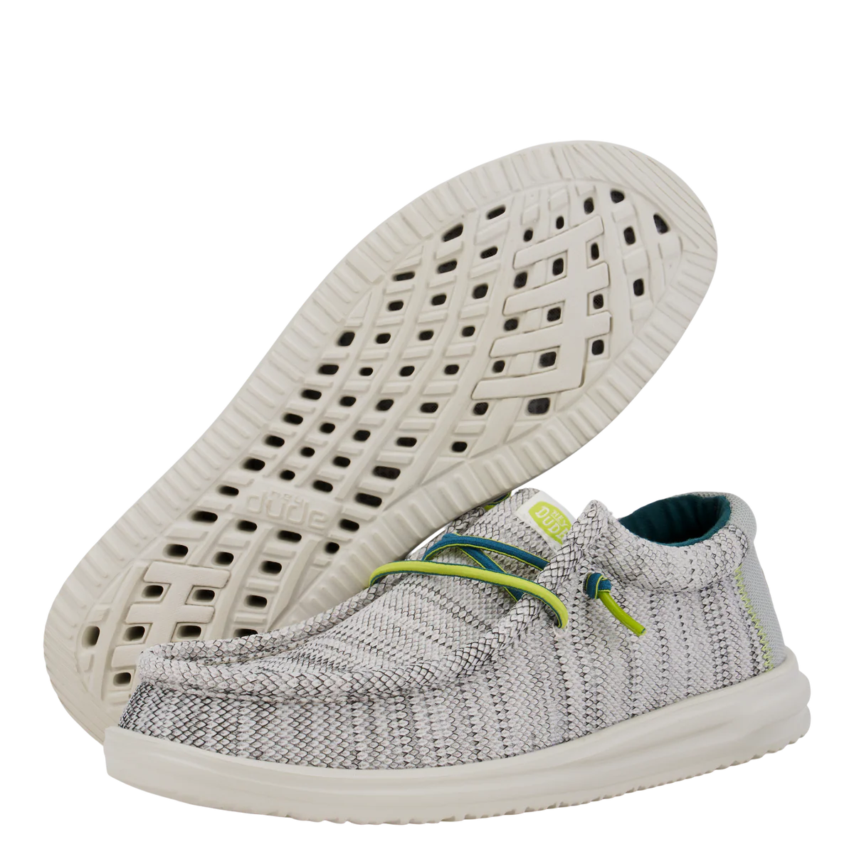 Hey Dude Wally H2O Mesh White/Lime Punch